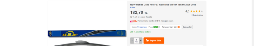 RBW Honda Civic Fd6 Fb7 Rbw Muz Silecek Takımı 2006-2016 Fiyatı - Google Chrome 2024-05-13 07_...png